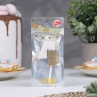 Свеча в торт "Манхеттен", цифра "4", белая с золотом, 5 см Свеча в торт "Манхеттен", цифра "4", белая с золотом, 5 см