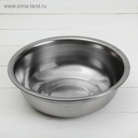 Миска из нержавеющей стали «Мэйли», 3 л, 29×9 см, цвет серябряный Миска из нержавеющей стали «Мэйли», 3 л, 29×9 см, цвет серябряный