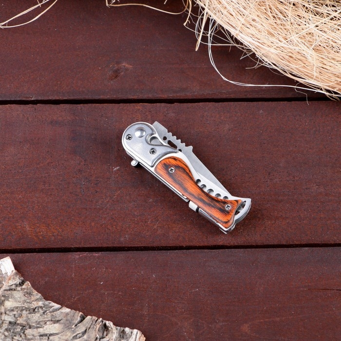 Нож складной Нож складной "Пескарь" 16,4см, клинок 72мм/1,5мм, с фонариком