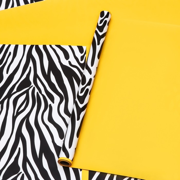 Пленка двухсторонняя, 57см*10м желтый