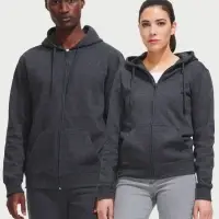 Толстовка мужская на молнии с капюшоном Seven Men 290, серый меланж, размер XL Толстовка мужская на молнии с капюшоном Seven Men 290, серый меланж, размер XL