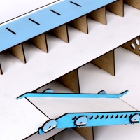 Сборная игрушка из дерева &laquo;Автопарковка цветная&raquo;