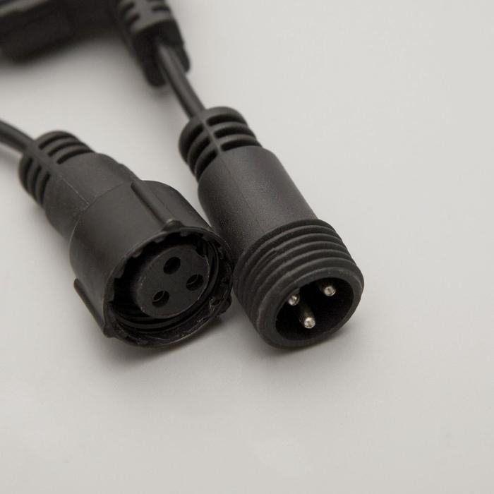 Гирлянда &laquo;Занавес&raquo; 2 &times; 6 м, IP44, УМС, тёмная нить, 1440 LED, свечение тёплое белое, 220 В