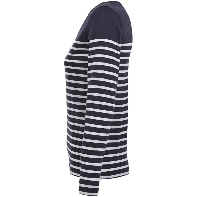 Футболка женская с длинным рукавом Matelot LSL Women, темно-синяя с белым, размер S