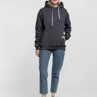 Толстовка с капюшоном Kirenga Heavy, темно-серая (графит), размер XS