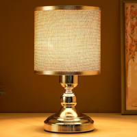 Лампа настольная "Санти" 1х40Вт Е27 хром 15х15х28 см RISALUX