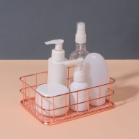 Органайзер для хранения косметических принадлежностей &laquo;РАФАЭЛЬ&raquo;, 17 &times; 12 &times; 5,7 см, цвет бронзовый