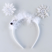 Новый год! Ободок для волос карнавальный «Снежинка 2» с голубыми диодами Новый год! Ободок для волос карнавальный «Снежинка 2» с голубыми диодами