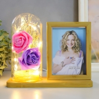 Фоторамка дерево 9х13 см с подсветкой "Розы в колбе" USB 9,5х21х17,5 см Фоторамка дерево 9х13 см с подсветкой "Розы в колбе" USB 9,5х21х17,5 см