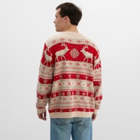 Новый год. Джемпер вязаный KAFTAN Scandinavia размер 56, красный