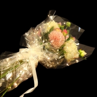 Плёнка для цветов упаковочная, с гирляндой, &laquo;Сияние звёзд&raquo;, 60 х 60 см