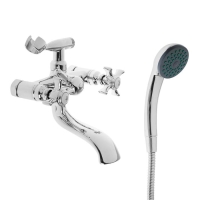 Cмеситель для ванны Accoona A6070, двухвентильный, латунь, хром Cмеситель для ванны Accoona A6070, двухвентильный, латунь, хром