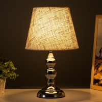 Лампа настольная "Адель" 1х40Вт Е27 220В серебро 21х21х37 см RISALUX Лампа настольная "Адель" 1х40Вт Е27 220В серебро 21х21х37 см RISALUX