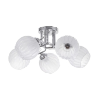 Люстра "Селена" 5х40Вт Е27 Хром 52х52х21см Люстра "Селена" 5х40Вт Е27 Хром 52х52х21см