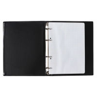 Тетрадь А5 240 листов в клетку на кольцах BG BLACK №2, обложка ПВХ, блок 65г/м2