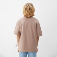 Футболка детская MINAKU:Basic line kids цвет бежевый, рост 116 см Футболка детская MINAKU:Basic line kids цвет бежевый, рост 116 см