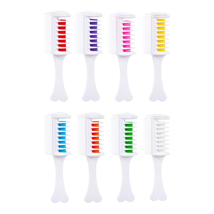 Мелки для волос с расческой, набор 8 цветов Мелки для волос с расческой, набор 8 цветов