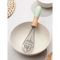 Венчик для взбивания Доляна &laquo;Камея&raquo;, 25&times;5,5 см, цвет зелёный