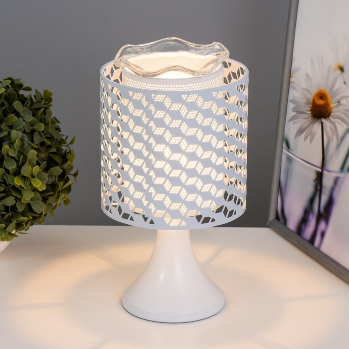 Аромасветильник "Берта" G4 35Вт белый 14,5х14,5х25,5 см RISALUX