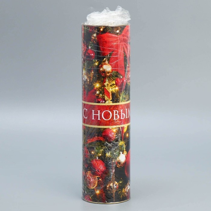 Тубус под бутылку &laquo;Новогодняя красота&raquo;, 34.5 х 12.5 х 12.5 см