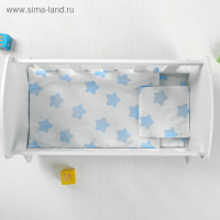 Кроватка – люлька «Люлилю» белая, с постельным бельём, МИКС Кроватка – люлька «Люлилю» белая, с постельным бельём, МИКС