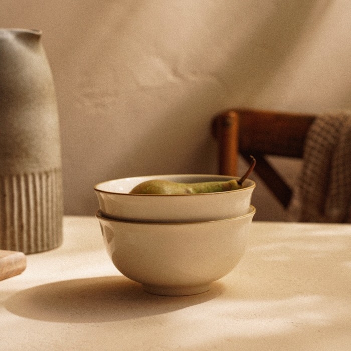 Набор салатников фарфоровых SL Home «Леггеро», 750 мл, d=15 см, цвет бежевый Набор салатников фарфоровых SL Home «Леггеро», 750 мл, d=15 см, цвет бежевый