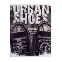 Тетрадь на кольцах, 160 листов в клетку "Кеды urban", твёрдая обложка, глянцевая ламинация, со сменным блоком Тетрадь на кольцах, 160 листов в клетку "Кеды urban", твёрдая обложка, глянцевая ламинация, со сменным блоком