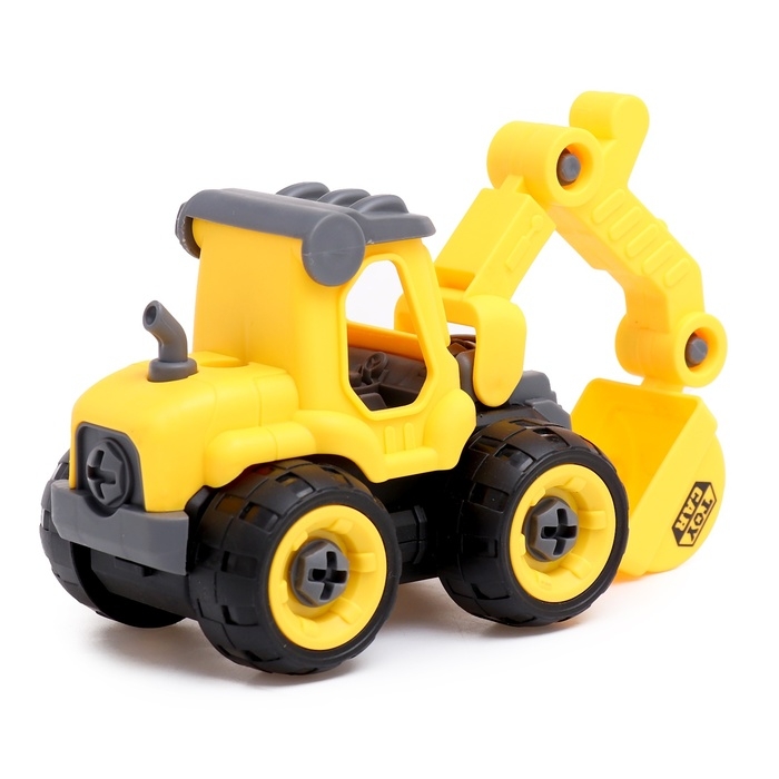 Конструктор винтовой &laquo;Экскаватор&raquo;, с отвёрткой, 27 деталей