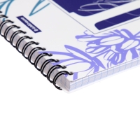 Блокнот на спирали А5, 80 листов клетка , ErichKrause "Lavender", пластиковая обложка шелкография, блок офсет белизна 100% Блокнот на спирали А5, 80 листов клетка , ErichKrause "Lavender", пластиковая обложка шелкография, блок офсет белизна 100%