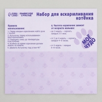 Набор для вскармливания &laquo;Пушистое счастье&raquo; для котят, 60 мл, с 4 сосками и ёршиком