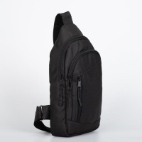 Сумка-слинг из текстиля, «ЗФТС», цвет чёрный Сумка-слинг из текстиля, «ЗФТС», цвет чёрный