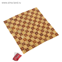 Накидка-массажер на сиденье из бамбука 37 х 36 см, светлый цвет Накидка-массажер на сиденье из бамбука 37 х 36 см, светлый цвет