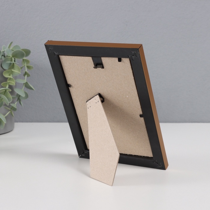 Фоторамка пластик "Пиксель" 10х15 см, золото