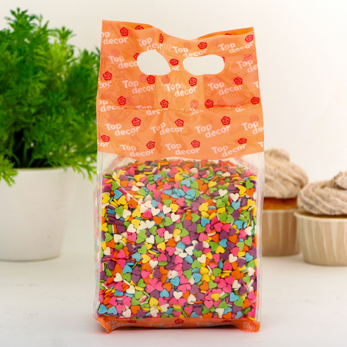 Кондитерская посыпка &laquo;Сердце&raquo;, микс, 750 г