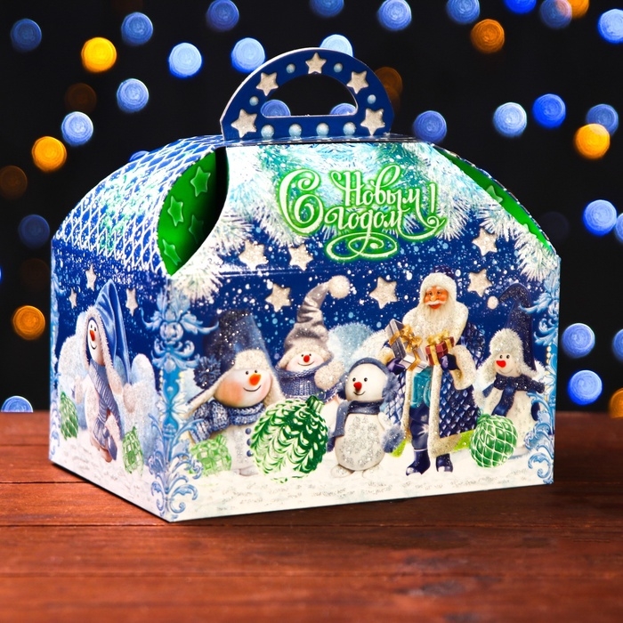 Подарочная коробка Подарочная коробка "Снежность" 18,5 x 12,5 x 19 см 1шт