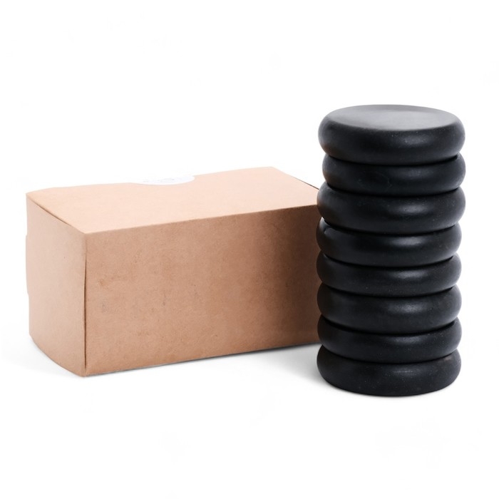 Набор массажных камней из базальта, 8 шт, 8 см Набор массажных камней из базальта, 8 шт, 8 см