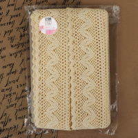 Кружево вязаное, 60 мм &times; 10 &plusmn; 1 м, цвет бежевый