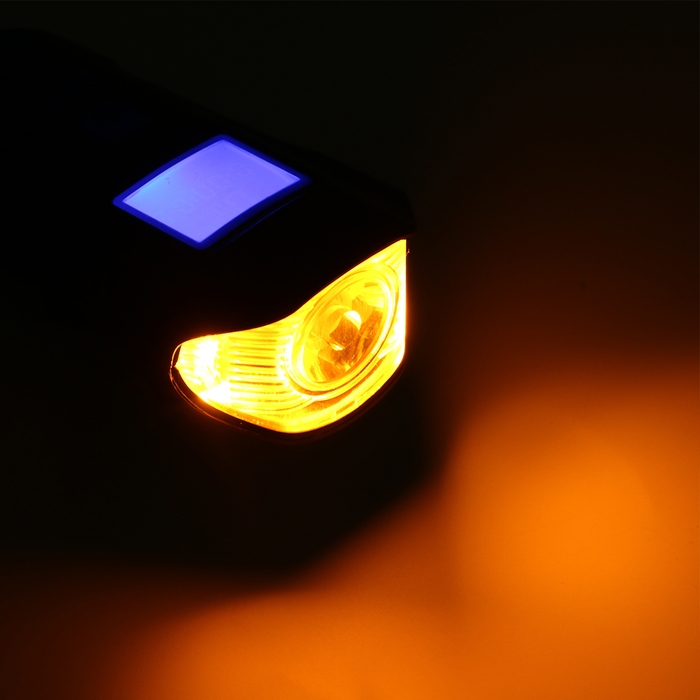 Фонарь велосипедный передний аккумуляторный, водонепроницаемый, 4 режима, сигнал, спидометр Фонарь велосипедный передний аккумуляторный, водонепроницаемый, 4 режима, сигнал, спидометр