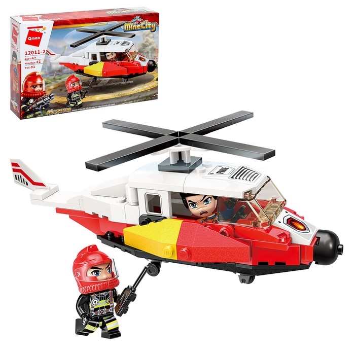 Конструктор Огнеборцы &laquo;Пожарная машина&raquo;, 4 вида, МИКС