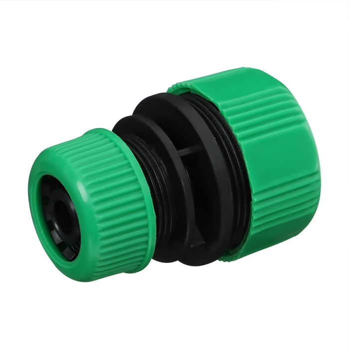 Муфта переходная, для шлангов 1/2" (12 мм) &ndash; 3/4" (19 мм), цанговое соединение, ABS-пластик, Greengo