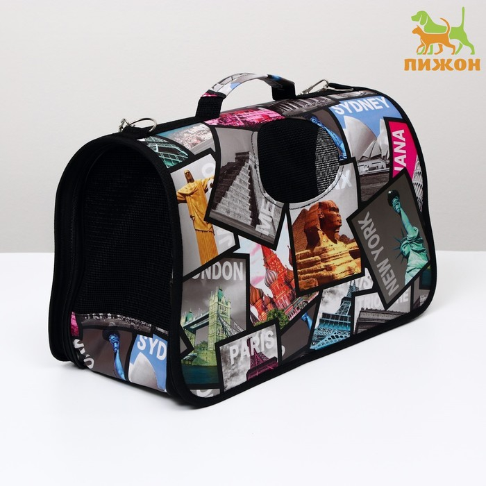 Сумка - переноска для животных Сумка - переноска для животных "Путешественник", размер L, 53 х 21 х 29 см