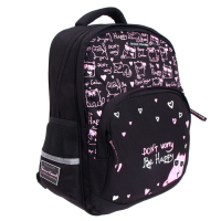 Рюкзак школьный Bruno Visconti, 40 х 30 х 16 см, эргономичная спинка, &laquo;Toon Town. Котик&raquo;