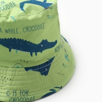 Панама детская KAFTAN "Крокодилы" р.50 зеленый