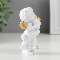 Сувенир полистоун "Белоснежный ангел с золотыми крыльями" МИКС 8х4,7х3 см Сувенир полистоун "Белоснежный ангел с золотыми крыльями" МИКС 8х4,7х3 см