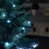 Умная гирлянда &laquo;Нить&raquo; 5 м роса, IP20, серебристая нить, 50 LED, управление с приложения, свечение RGB, USB