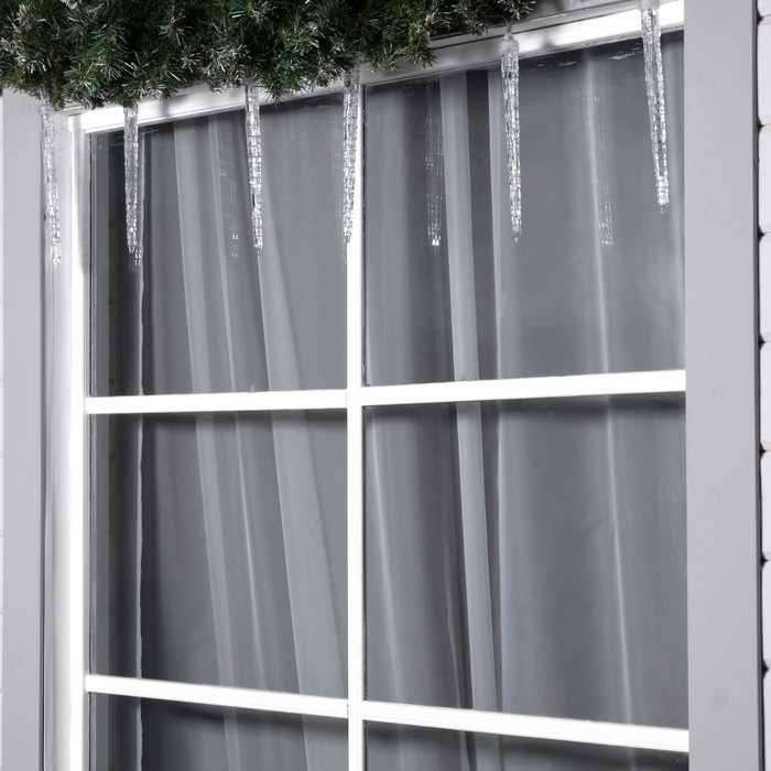 Гирлянда «Сосульки» 2.1 × 0.3 м, IP65, прозрачная нить, 216 LED, свечение белое с эффектом стекания, 24 В Гирлянда «Сосульки» 2.1 × 0.3 м, IP65, прозрачная нить, 216 LED, свечение белое с эффектом стекания, 24 В