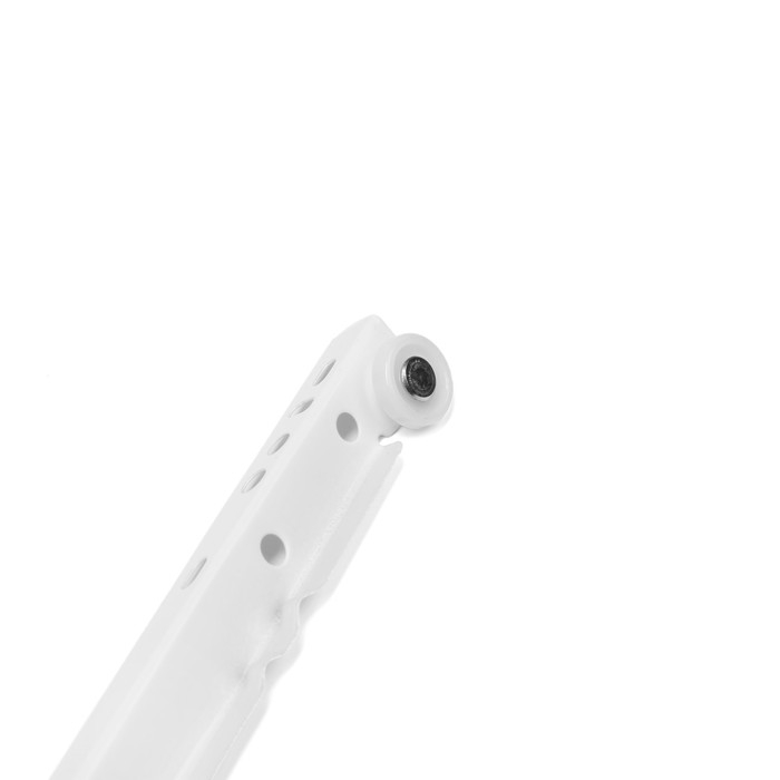 Роликовые направляющие ТУНДРА, L=350 мм, толщина 0,8 мм, белые, 2 шт. Роликовые направляющие ТУНДРА, L=350 мм, толщина 0,8 мм, белые, 2 шт.