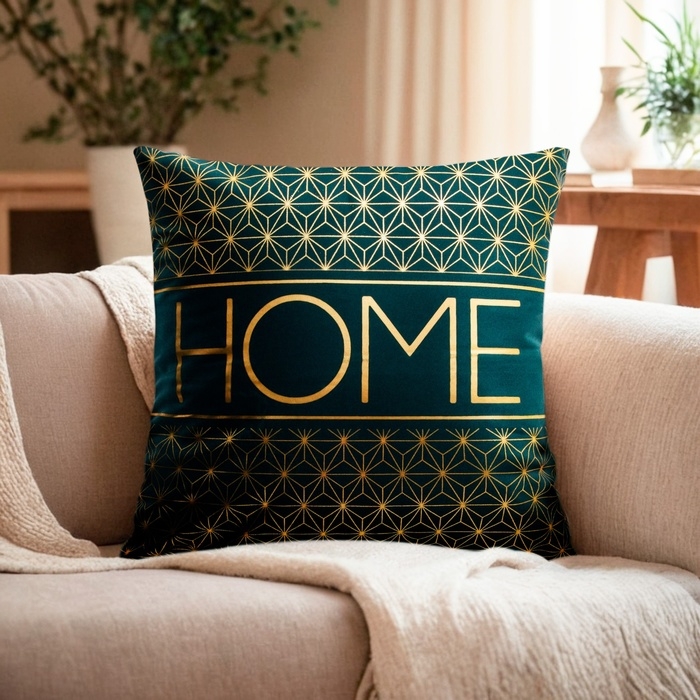 Наволочка декоративная Этель &laquo;Home&raquo; 42 х 42 см, велюр