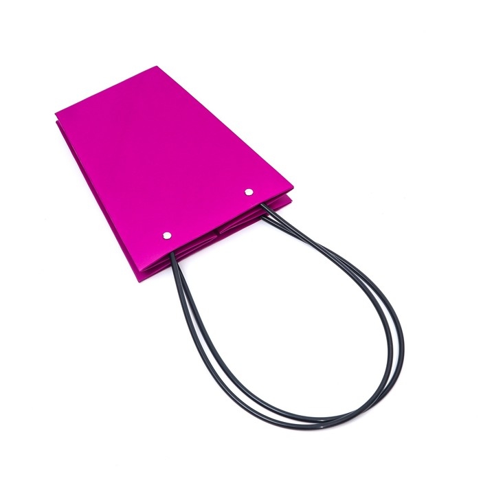 Сумка для цветов &laquo;Фуксия&raquo;, влагостойкая, 17 x 17 - 11,5 x 11,5 - 20 см