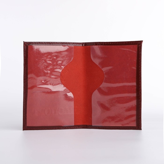 Обложка для паспорта, цвет бордовый Обложка для паспорта, цвет бордовый